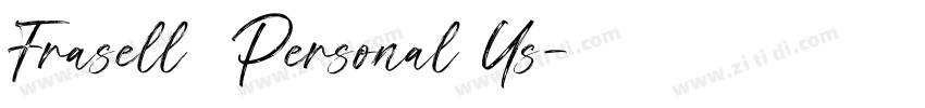 Frasell  Personal Us字体转换